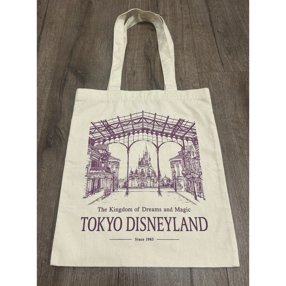 Tokyo Disneyland Tote Bag The Kingdom Of Dreams And Magic Disney Japan 13x16